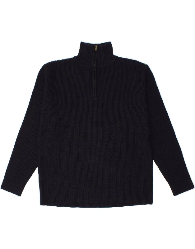 Bargain Prices MARLBORO CLASSICS Womens Zip Neck Jumper Sweater UK 18 XL Navy Blue Wool Bargain Prices MARLBORO CLASSICS Womens Zip Neck Jumper Sweater UK 18 XL Navy Blue Wool