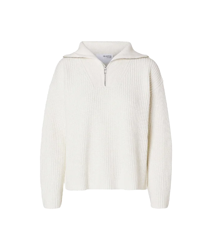 Limited Stock Half Zip Pullover - White