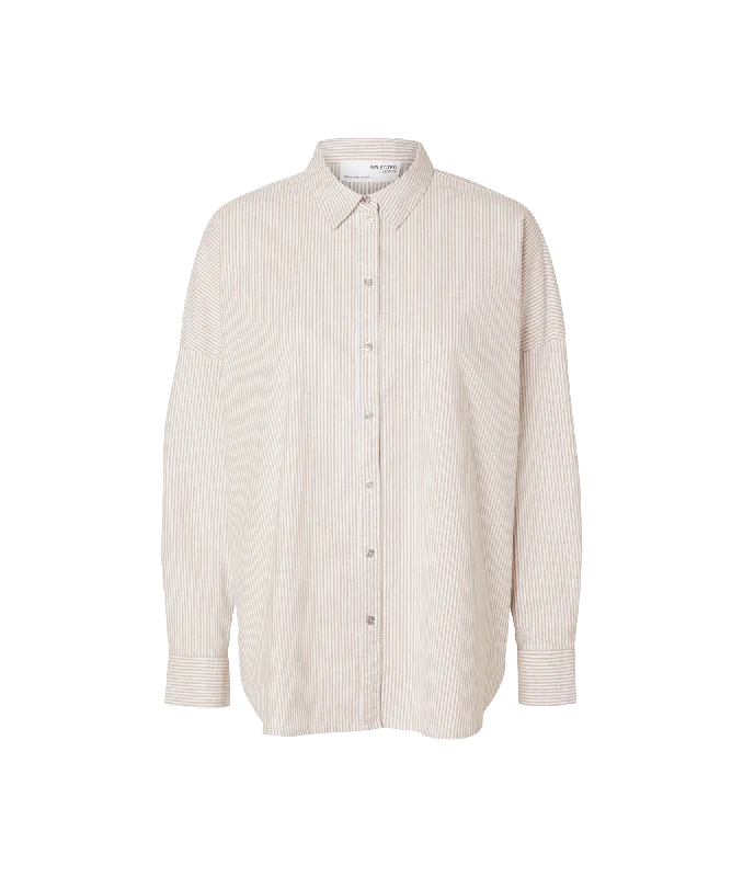 Year-End Sale Oversized Cotton Shirt - Multi