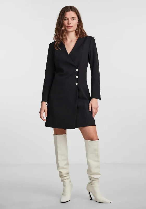 Y.A.S Orliana Mini Blazer Dress, Black