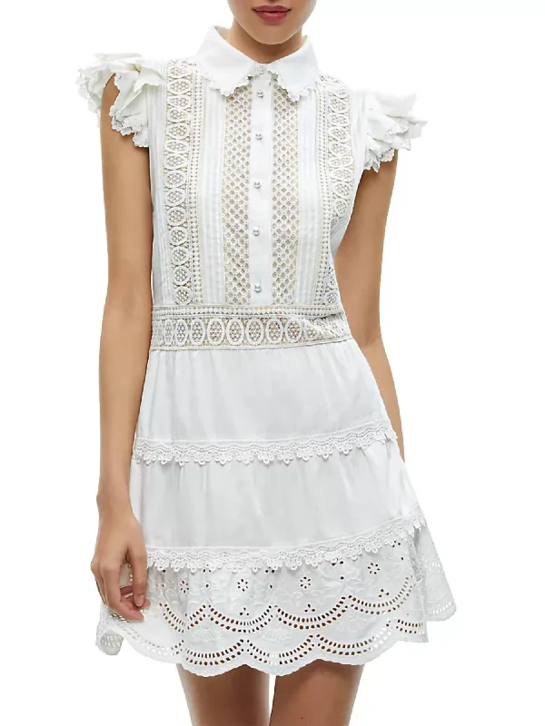 Grand Opening Sale Meeko Shirt Dress In Off White