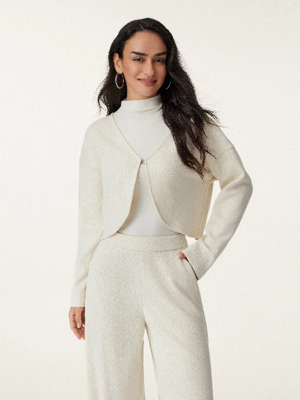 Instant Discount V-Neck Long Sleeve Jacket