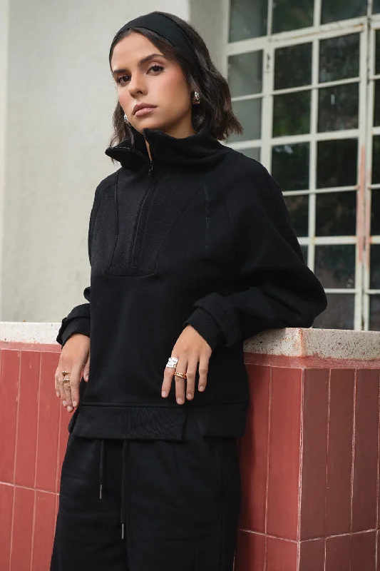 Deal of the Day Sudadera oversized manga raglán con cremallera