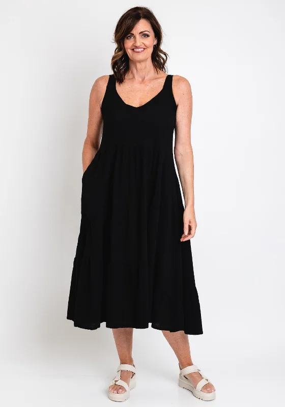 Unmissable Offer One Life Mar Sleeveless Maxi Dress, Black