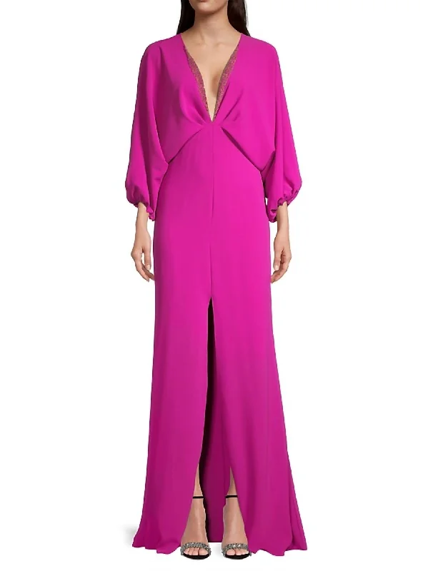 Gabby Gown In Magenta