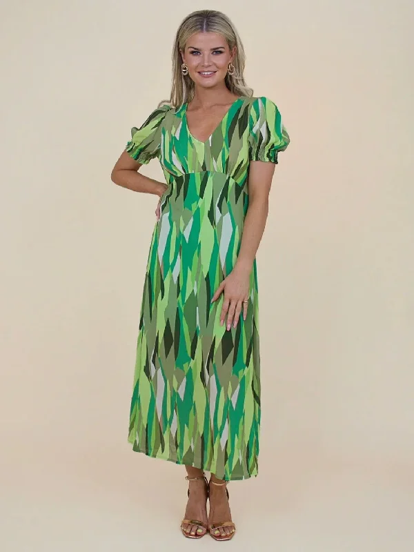 Special Savings Kate & Pippa Streasa Print Maxi Dress, Green Multi