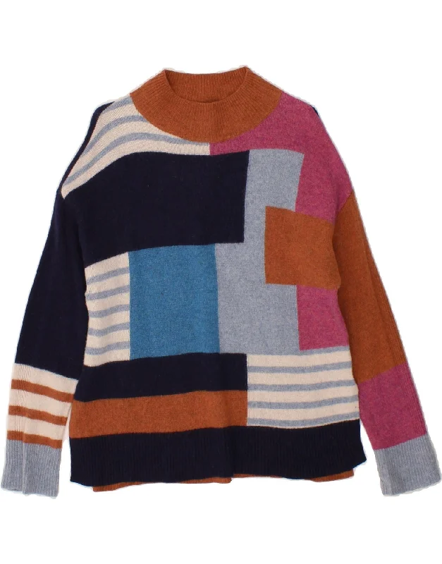 Major Savings WHITE STUFF Womens Turtle Neck Jumper Sweater UK 14 Medium Multicoloured