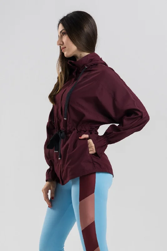 Factory Direct Sale Square Parka - Burgundy