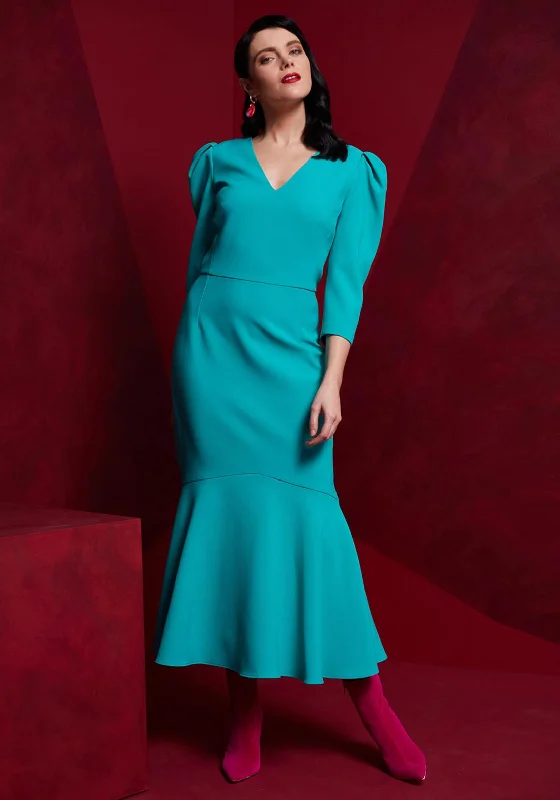 Seasonal Sale Kate Cooper V Neckline Fishtail Maxi Dress, Capri