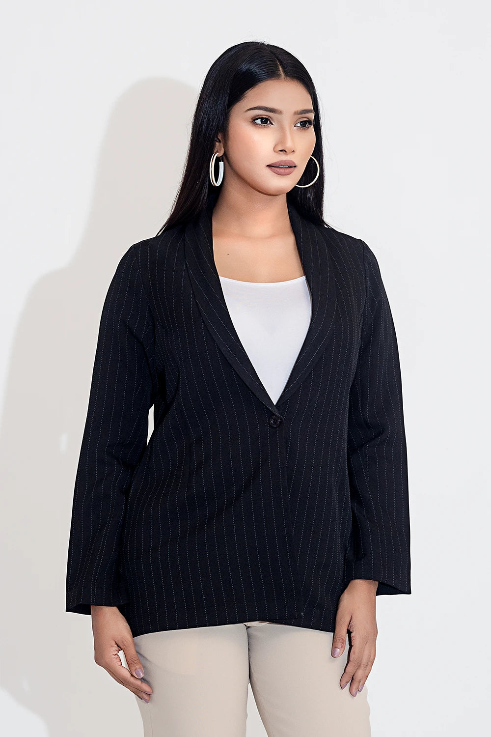 Can't Be Beat Semi-Formal Coat With Shawl Collar