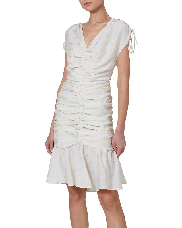 Santorelli Sandy Silk-Blend Dress