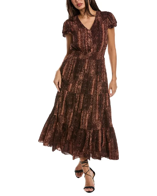 Crazy Savings Nanette Nanette Lepore Tiered Midi Dress