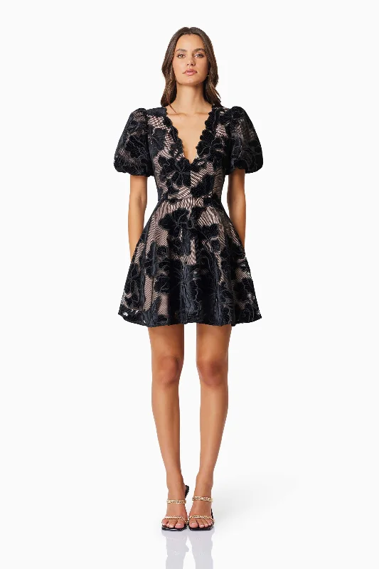 Price Fest Zara Party Mini Dress In Black
