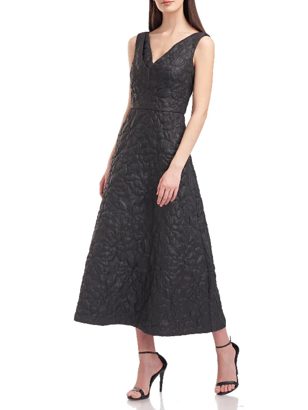 New Markdowns Sloane Womens Textured Long Midi Dress