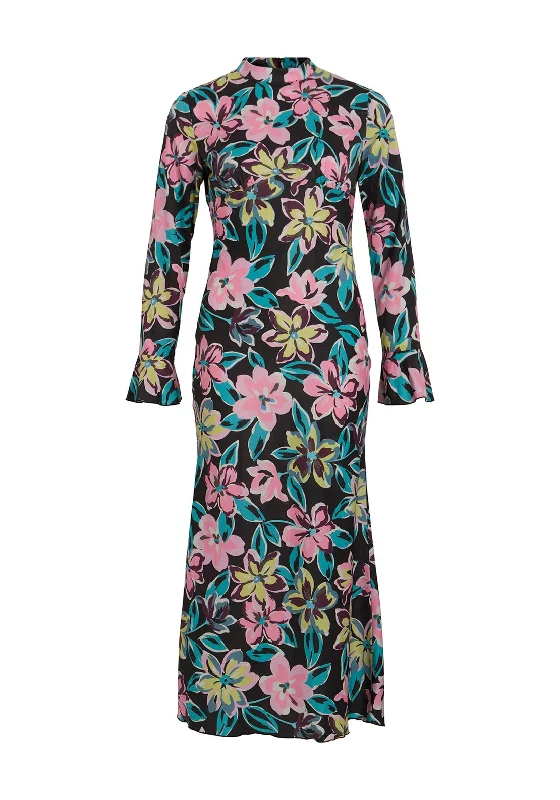 Price Blitz Vila Floral Print Maxi Style Dress, Multi