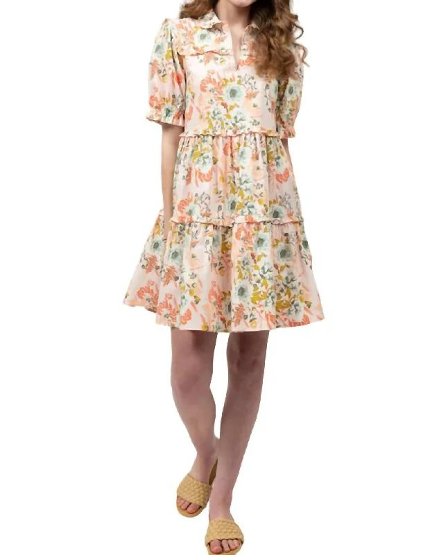 Exclusive Savings Bed Of Roses Dress In Pink