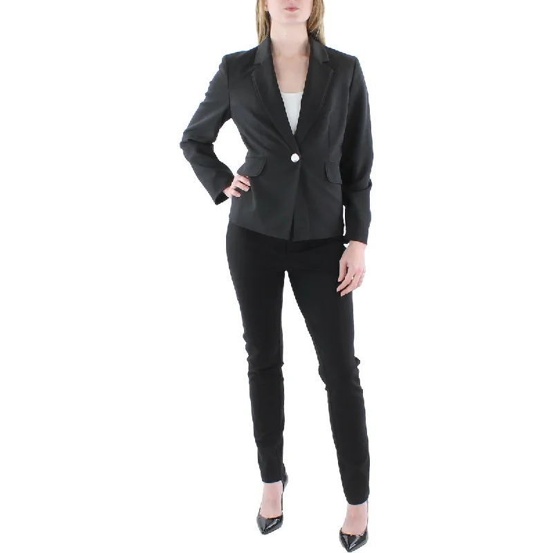 Petites Womens Suit Separate Office One-Button Blazer