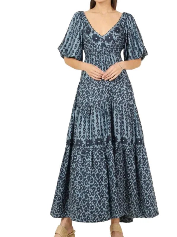Early Access Ila Maxi Dress In Davina Marlin