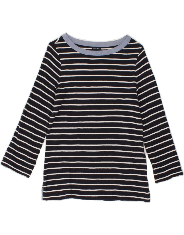 Bonus Savings NAUTICA Womens 3/4 Sleeve Boat Neck Jumper Sweater UK 10 Small Navy Blue Bonus Savings NAUTICA Womens 3/4 Sleeve Boat Neck Jumper Sweater UK 10 Small Navy Blue