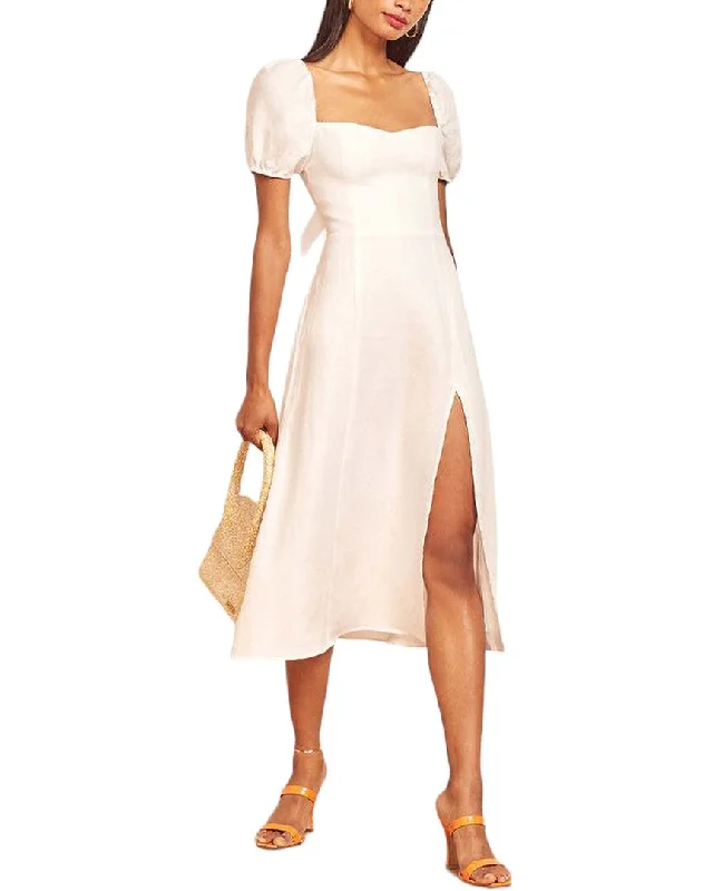 Blowout Deals Adele Berto Linen Midi Dress