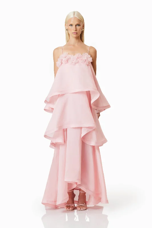 Lowest Prices OMR x ELLIATT: Swallowtail Day To Night Maxi Dress In Pink