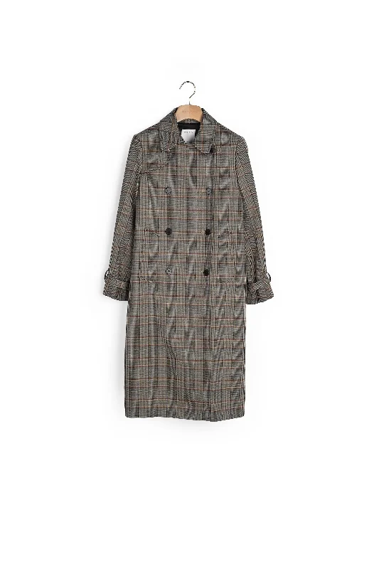 Time-Limited Offer Trench-coat à carreaux