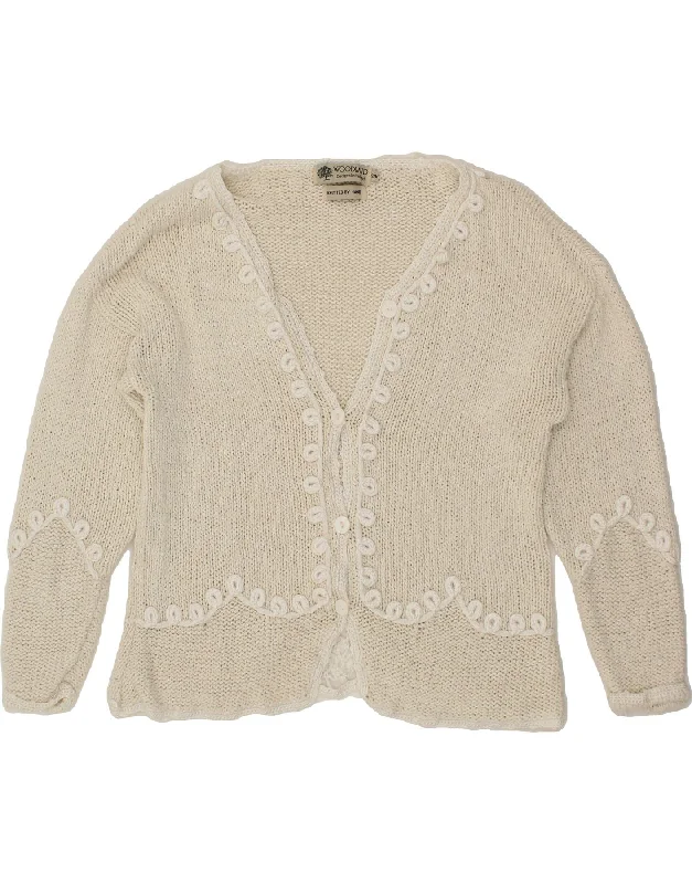 Special Price WOODLAND Womens Oversized Cardigan Sweater UK 10 Small Off White Ramie Special Price WOODLAND Womens Oversized Cardigan Sweater UK 10 Small Off White Ramie