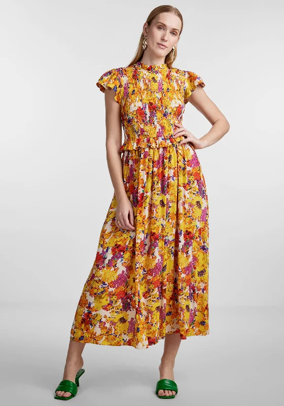 Must-Have Deals Y.A.S Finna Floral Print Maxi Dress, Birch