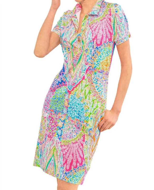 Doorbuster Deal Grand Bazaar Serve It Up Dress In Brights