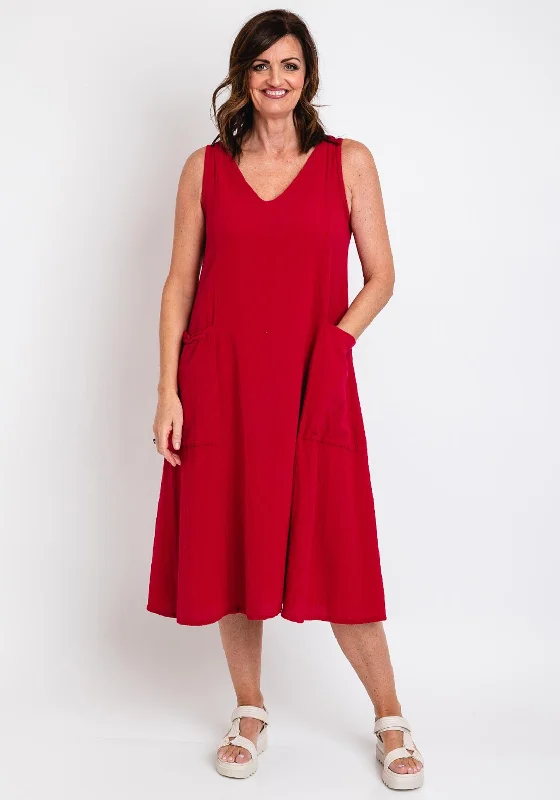 Flash Sale One Life Deni Sleeveless Maxi Dress, Fuchsia