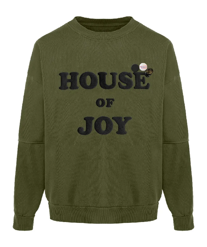 Sweatshirt roller kaki "HOUSE"