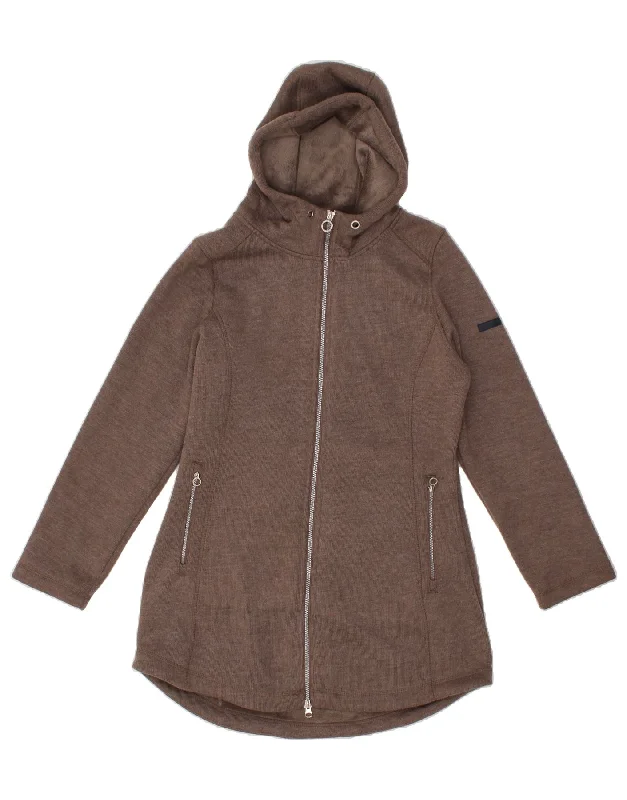 Markdown Madness REGATTA Womens Zip Hoodie Sweater UK 12 Medium Grey Polyester