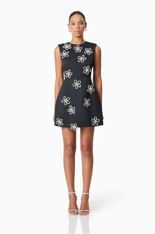 Flash Sale Maiara Diamante Mini Dress In Black