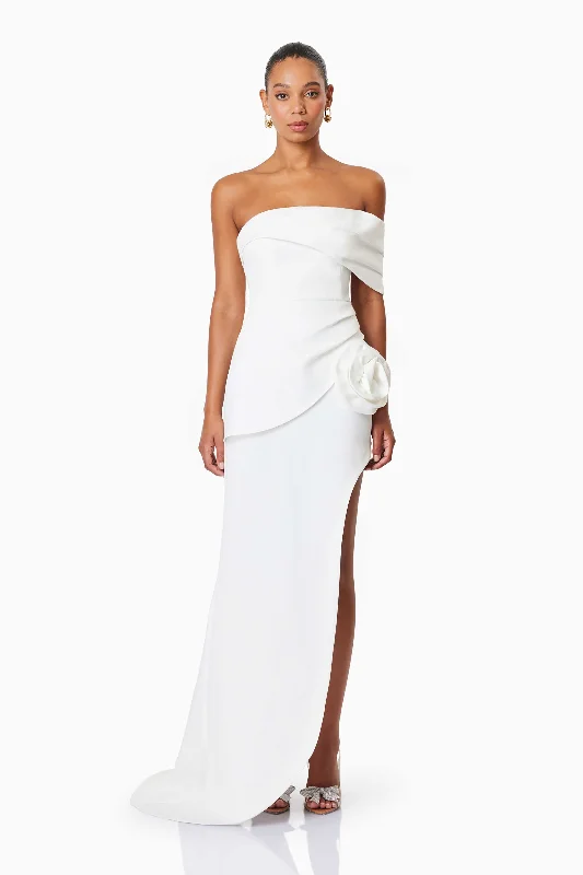Fantastic Deals Bethany Off The Shoulder Maxi Gown In White