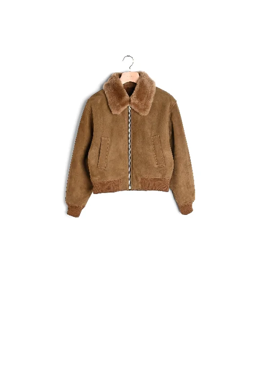 Clearance Items Bombers peau lainée