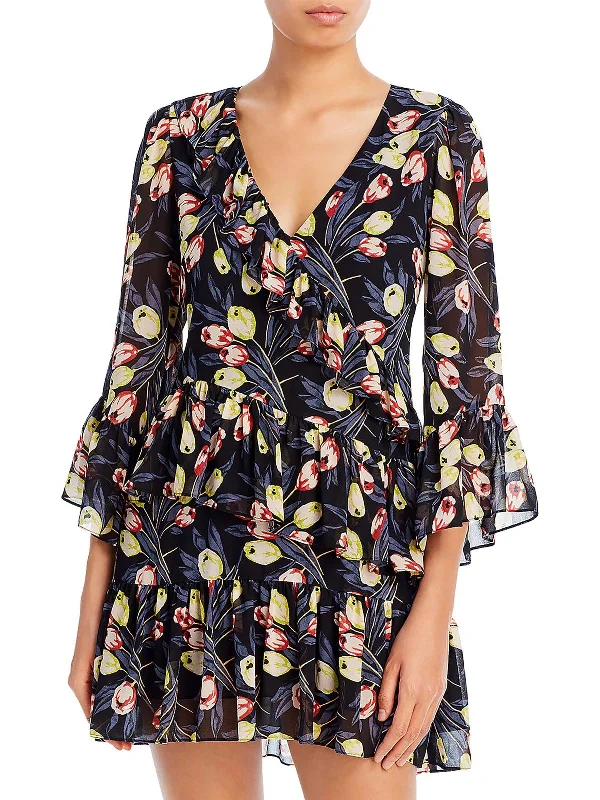 Special Discount Womens Tiered Short Mini Dress