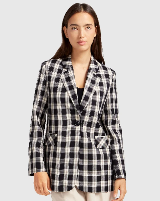 Love & Mercy Checked Blazer