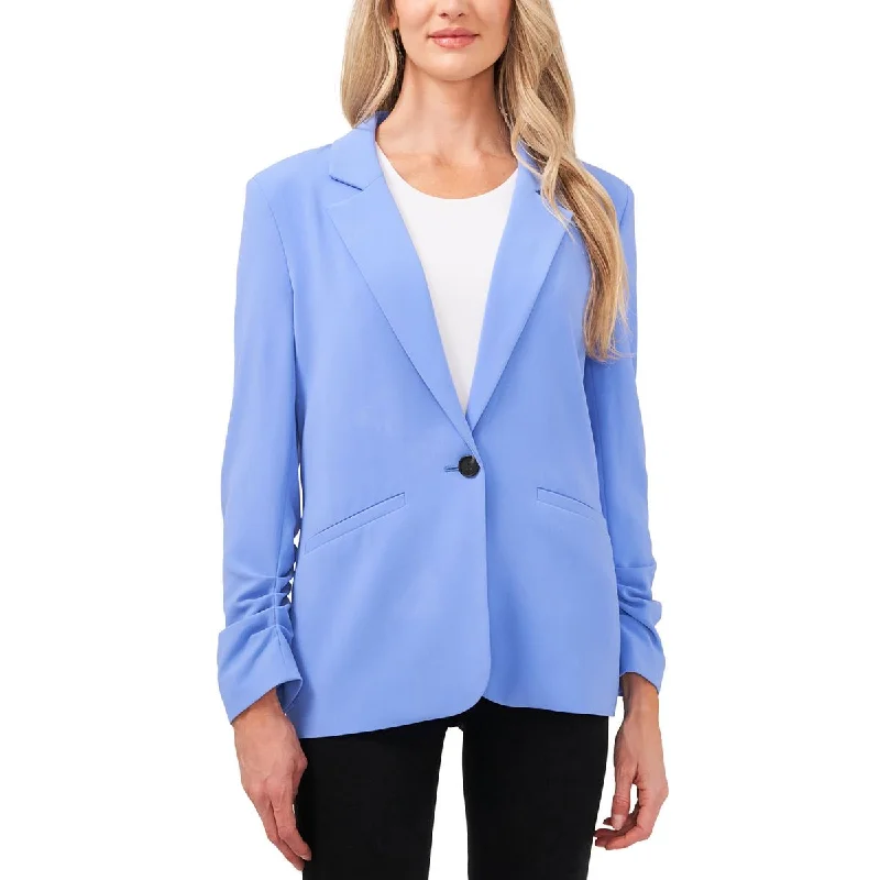 Womens Notch Collar Suit Separate One-Button Blazer