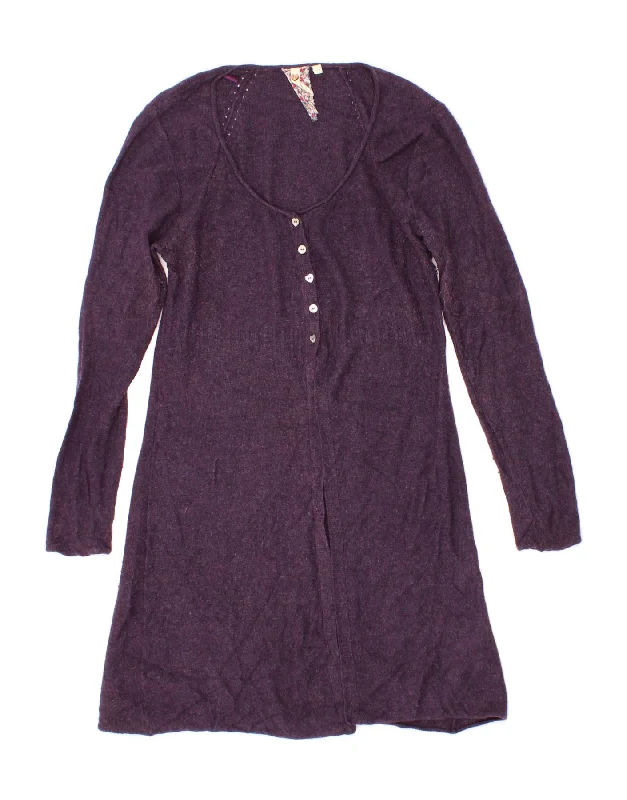 Amazing Deals WHITE STUFF Womens Longline Cardigan Sweater UK 14 Medium Purple Viscose Amazing Deals WHITE STUFF Womens Longline Cardigan Sweater UK 14 Medium Purple Viscose
