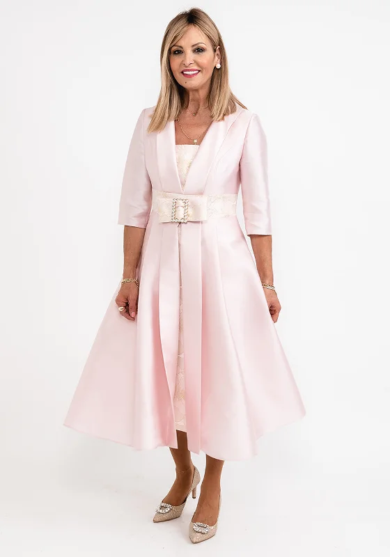 Price Rollback Gabriela Sanchez Jaquard Floral A-Line Dress, Blush Pink