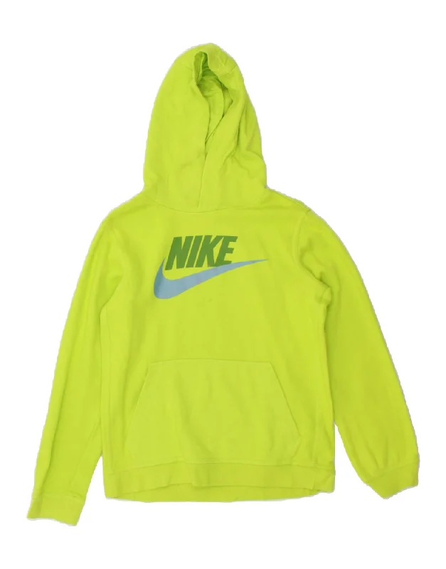 Special Savings NIKE Womens Graphic Hoodie Jumper UK 14 Large Green Cotton