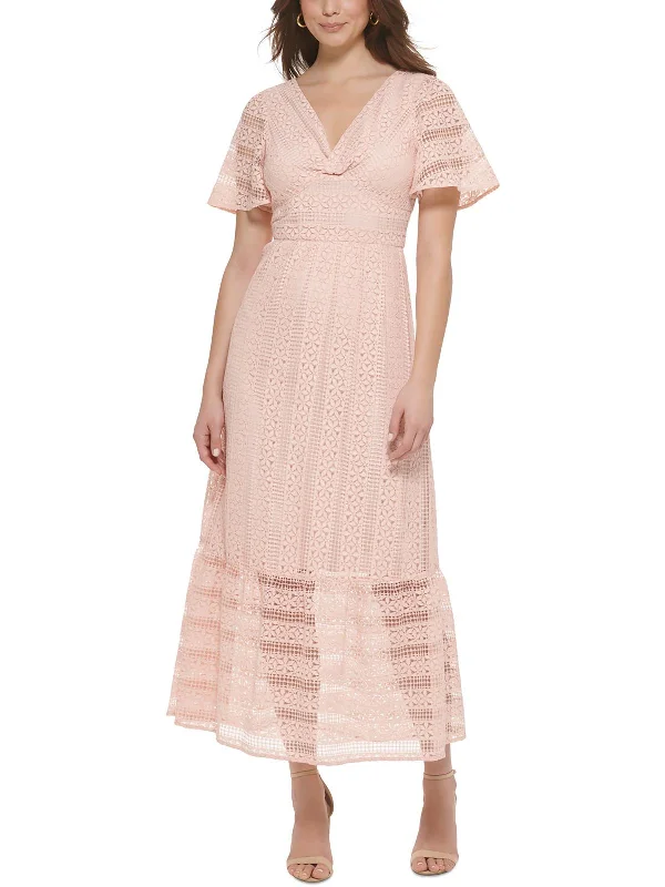 Buy More, Save More Womens Lace Tiered Maxi Dress