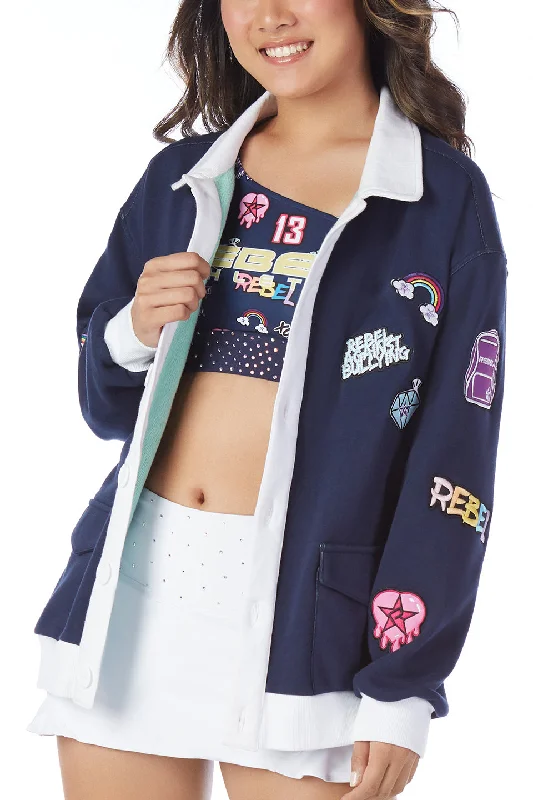 Limited Availability Club Rebel Jacket in Navy