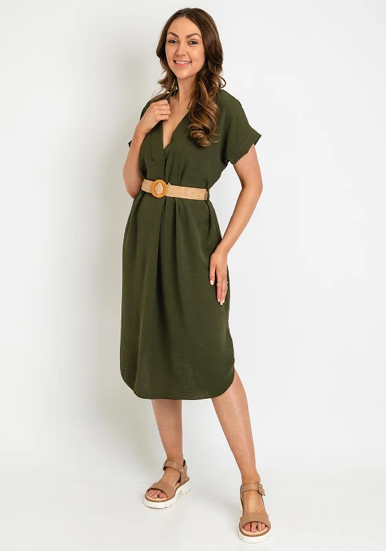 Bargain Prices The Serafina Collection One Size Lightweight Tunic Dress, Khaki