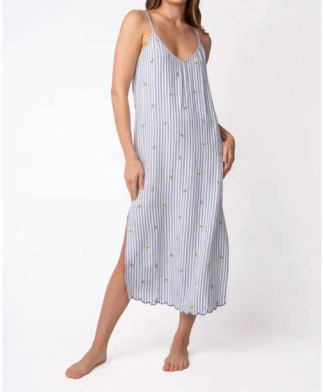 Limited Availability Build Buttercup Chemise Midi Dress In Ivory