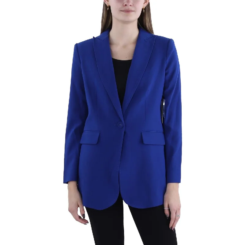 Womens Collared Suit Separate One-Button Blazer