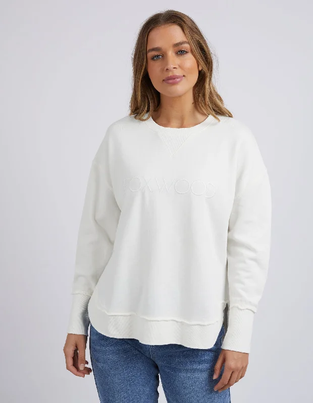 Limited Time Discount Foxwood Simplified Crew - Ecru