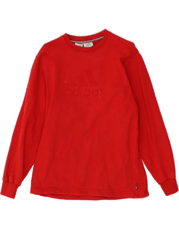 Bonus Savings ADIDAS Womens Graphic Sweatshirt Jumper UK 14 Medium Red