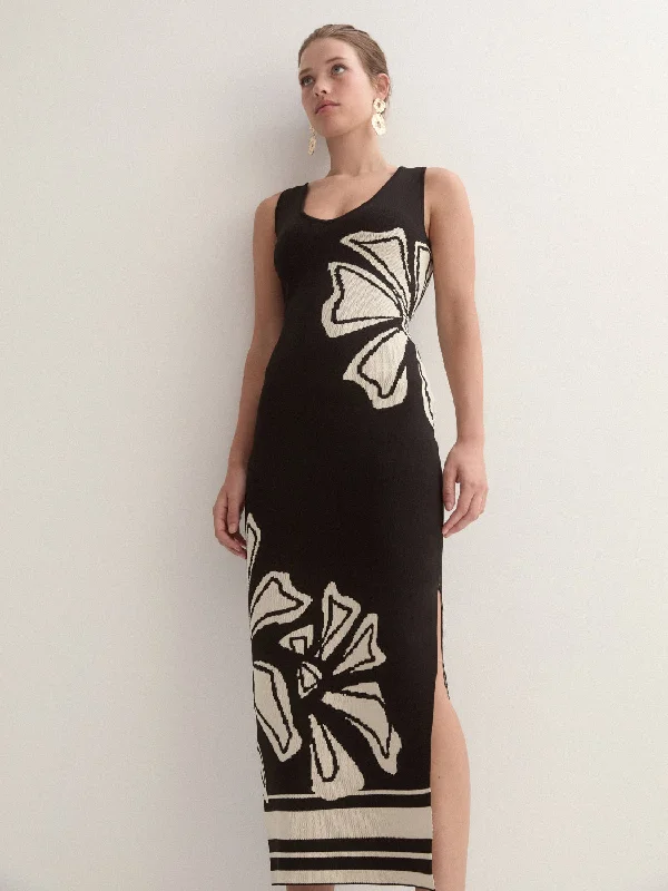 Shop and Save CALYPSO KNIT MIDI DRESS