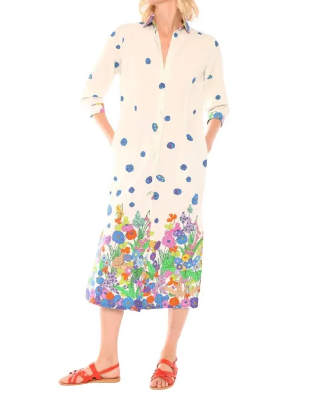 Seasonal Clearance Dafne Villandry Print Dress In Multicolor